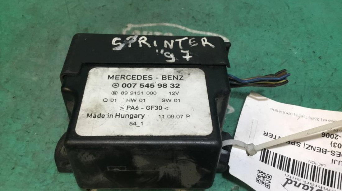 Releu Buji 0075459832 Mercedes-Benz SPRINTER 3-t bus 903 1995-2006