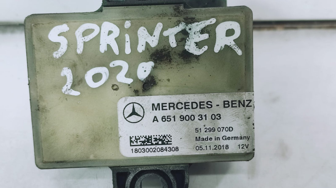 Releu bujii 2.2 cdi om651 A6519003103 Mercedes-Benz Sprinter 3 907 [2018 - 2021] 2.2 cdi 651958 316 cdi