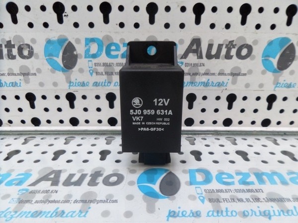 Releu bujii, 5J0959631A, Skoda Fabia 2 Combi (5J), 1.4tdi, (id.164493)