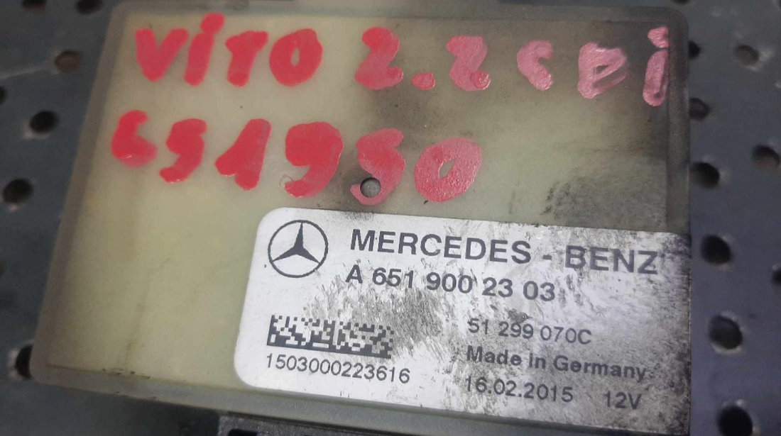 Releu bujii 651950 mercedes vito w447 2.2cdi euro 6 a6519002303