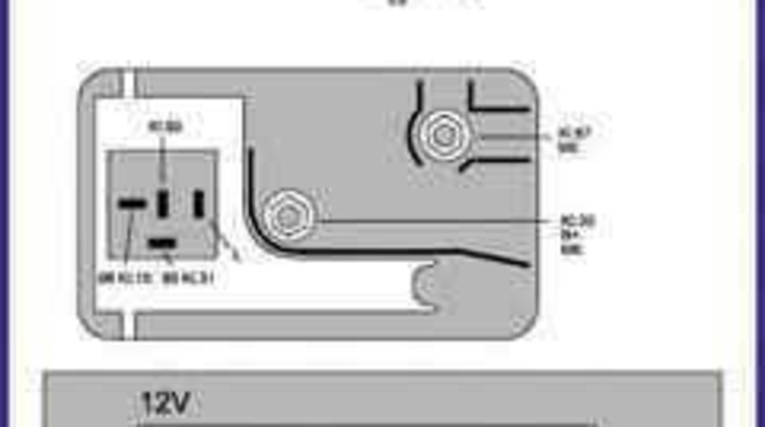 Releu Bujii FIAT FIORINO (147) HÜCO 132053