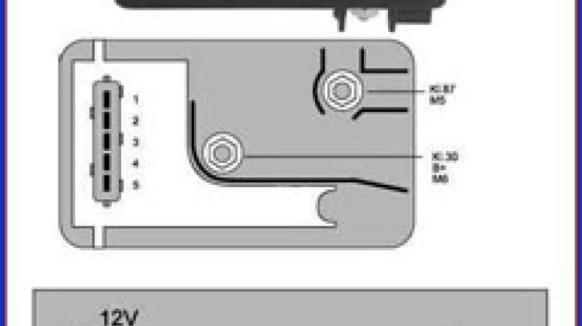 Releu bujii incandescente FIAT BRAVA 182 Producator HÜCO 132082
