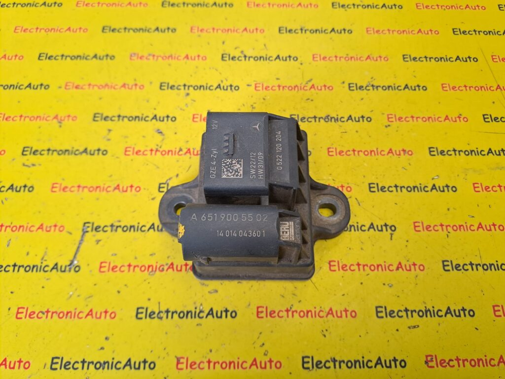 Releu bujii Mercedes Clasa C A6519005502, 0522120204,