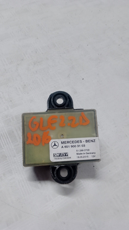 Releu bujii Mercedes GLE - Motorina 2016, A6519003103