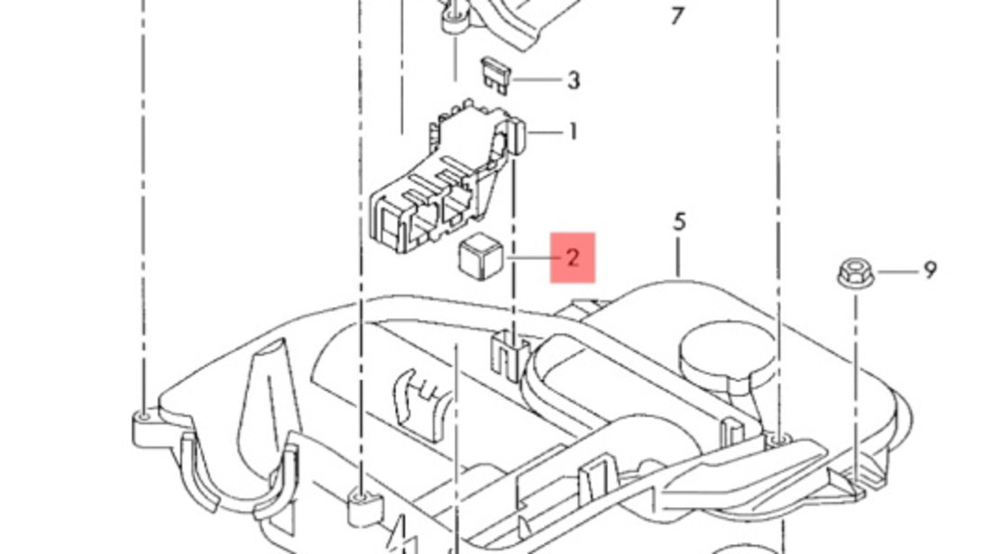 Releu bujii Vw Golf hatchback 1.9 TDI 77 KW 038907281B OEM 038907281B