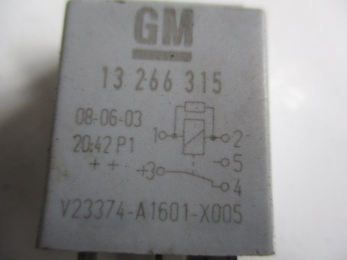 RELEU COD 13266315 OPEL ⭐⭐⭐⭐⭐