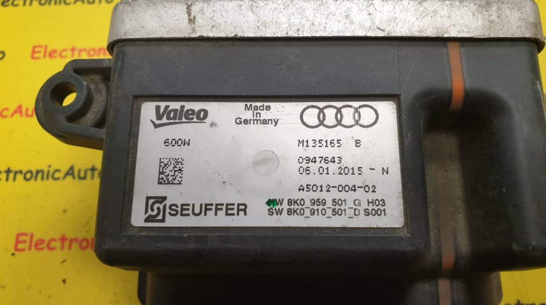 Releu electroventilatoare Audi A6, 8K0959501G, 8K0910501D