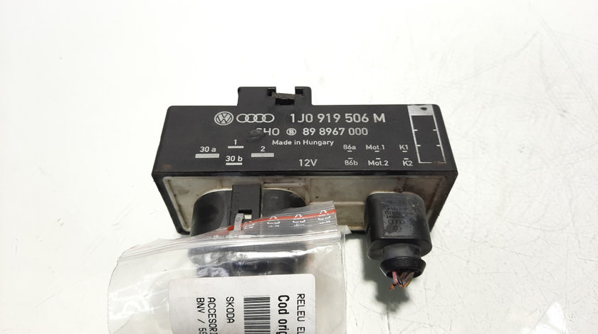 Releu electroventilator, cod 1J0919506M, Seat Ibiza 4 (6L1) 1.4 TDI, BNV (idi:555391)