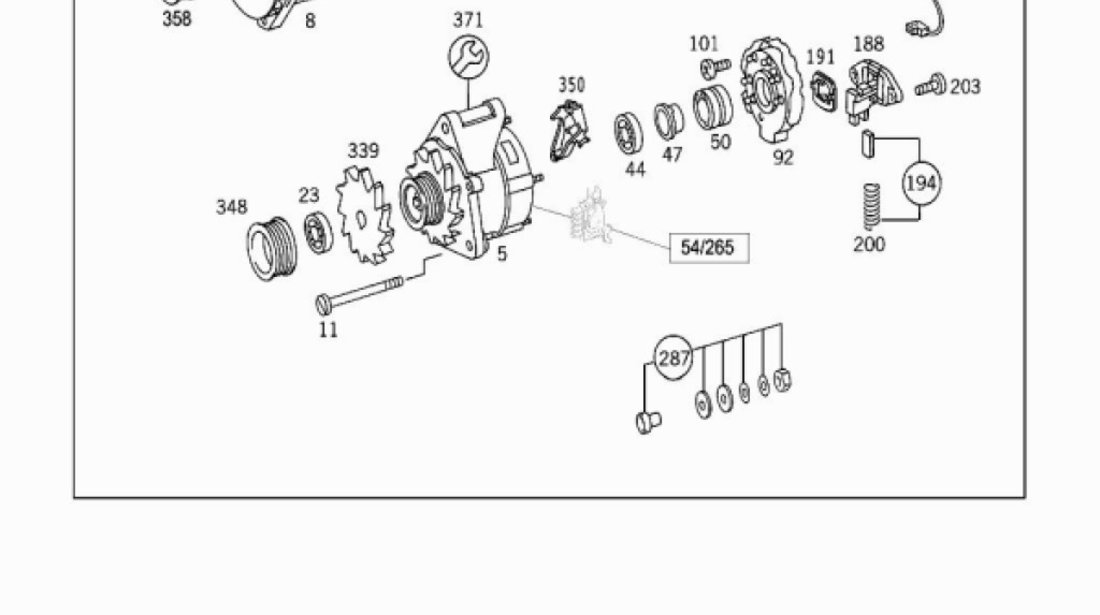 Releu incarcare alternator Mercedes Actros motor 11,9TD (poz.188) BOSCH 01180407