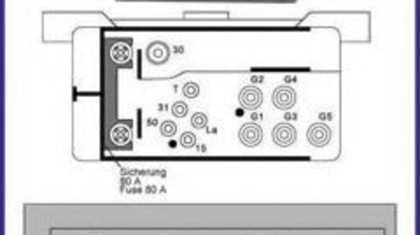 Releu,instalatia de comanda bujii incandescente VW LT II caroserie (2DA, 2DD, 2DH) (1996 - 2006) HITACHI 132165 piesa NOUA