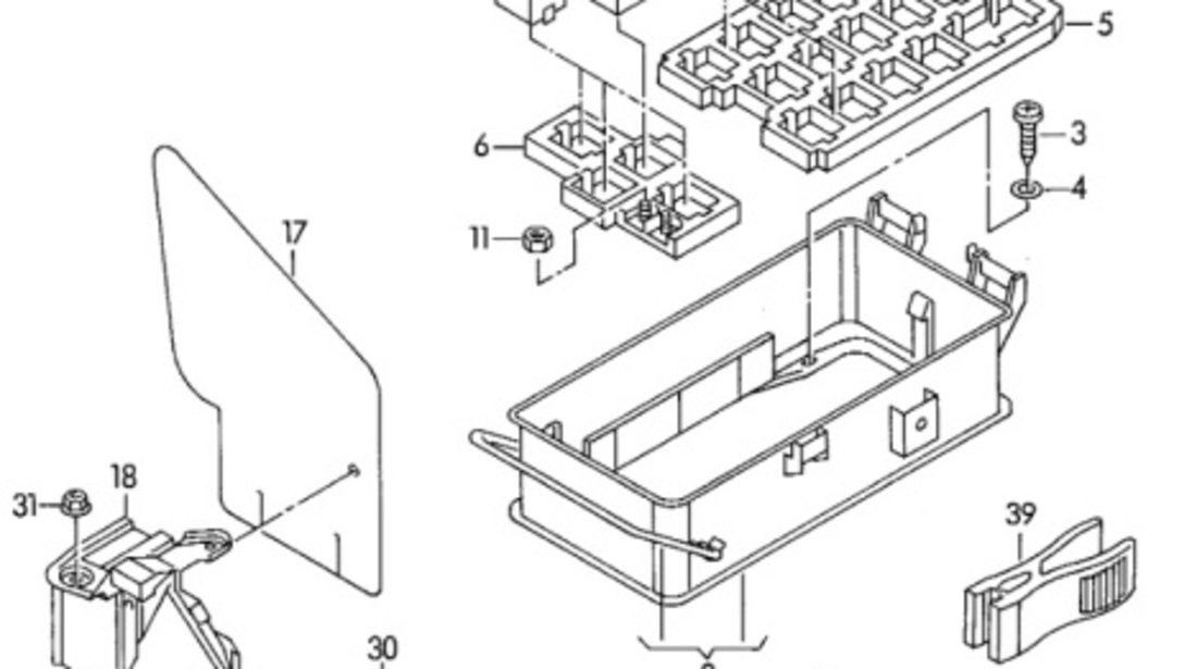 Releu lumini SKODA SUPERB (3U4) [ 2001 - 2008 ] OEM 4B0919471A 4B0 919 471 A