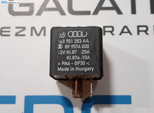 Releu Modul Comanda Pompa Combustibil Audi 80 B4 3.0 4.2 TDI 1990 - 1996 Cod 443951253AA 899574000 [...