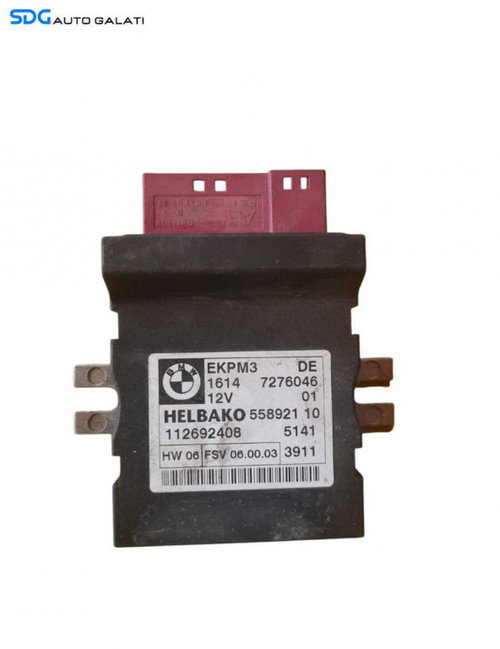 Releu Modul Comanda Pompa Combustibil BMW Seria 3 E90 E91 E92 E93 2004 - 2011 Cod 7276046 558921 [L4...