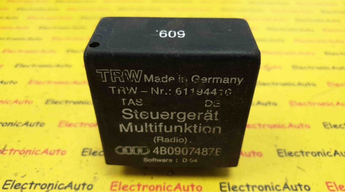 Releu Multifunctional Servodirectie Audi, Volkswagen, 609 4B0907487E, 61194410