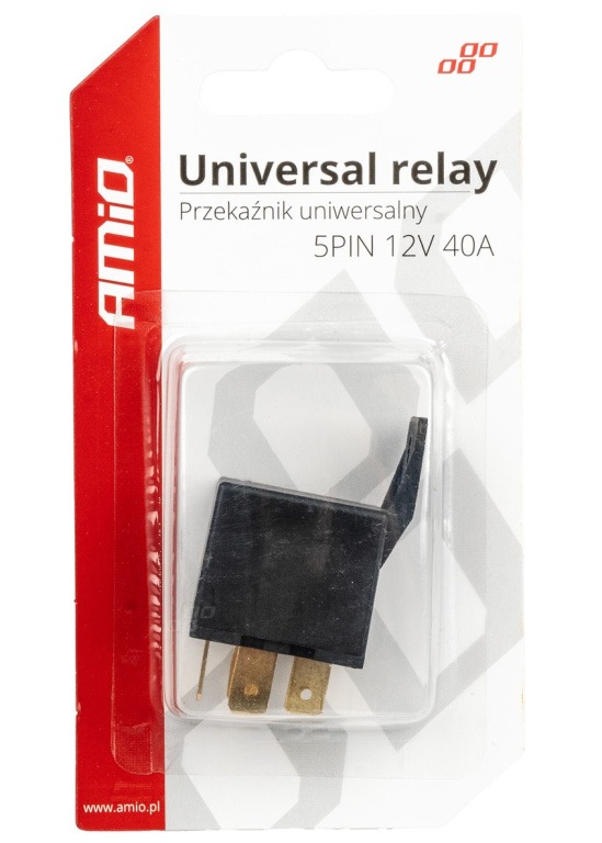 Releu Universal 5 Pini 40A 12V Amio 03509