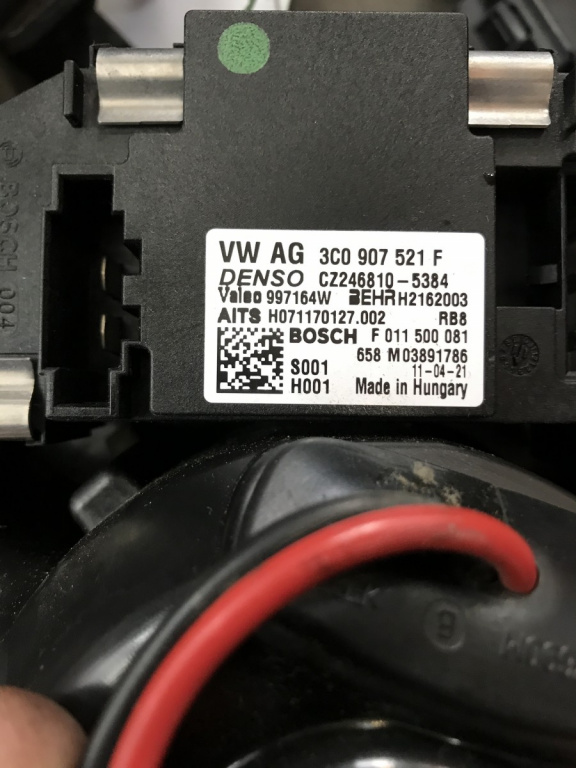 Releu ventilator Audi A3 8P 2.0 TDI, hatchback 2011 (3c0907521f)