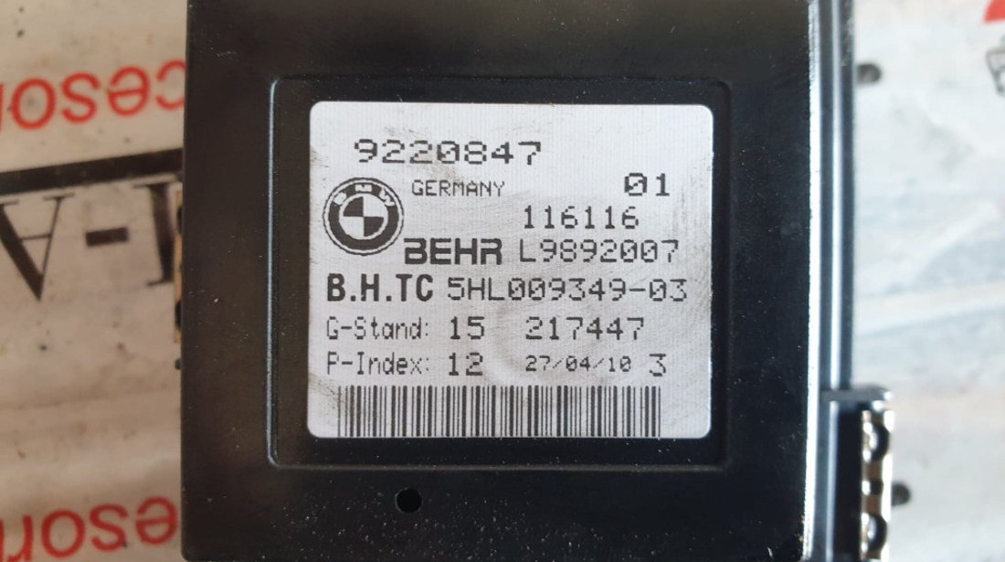 Releu ventilator BMW Seria 5 Sedan (F10) 535dX cod piesa : 9220847