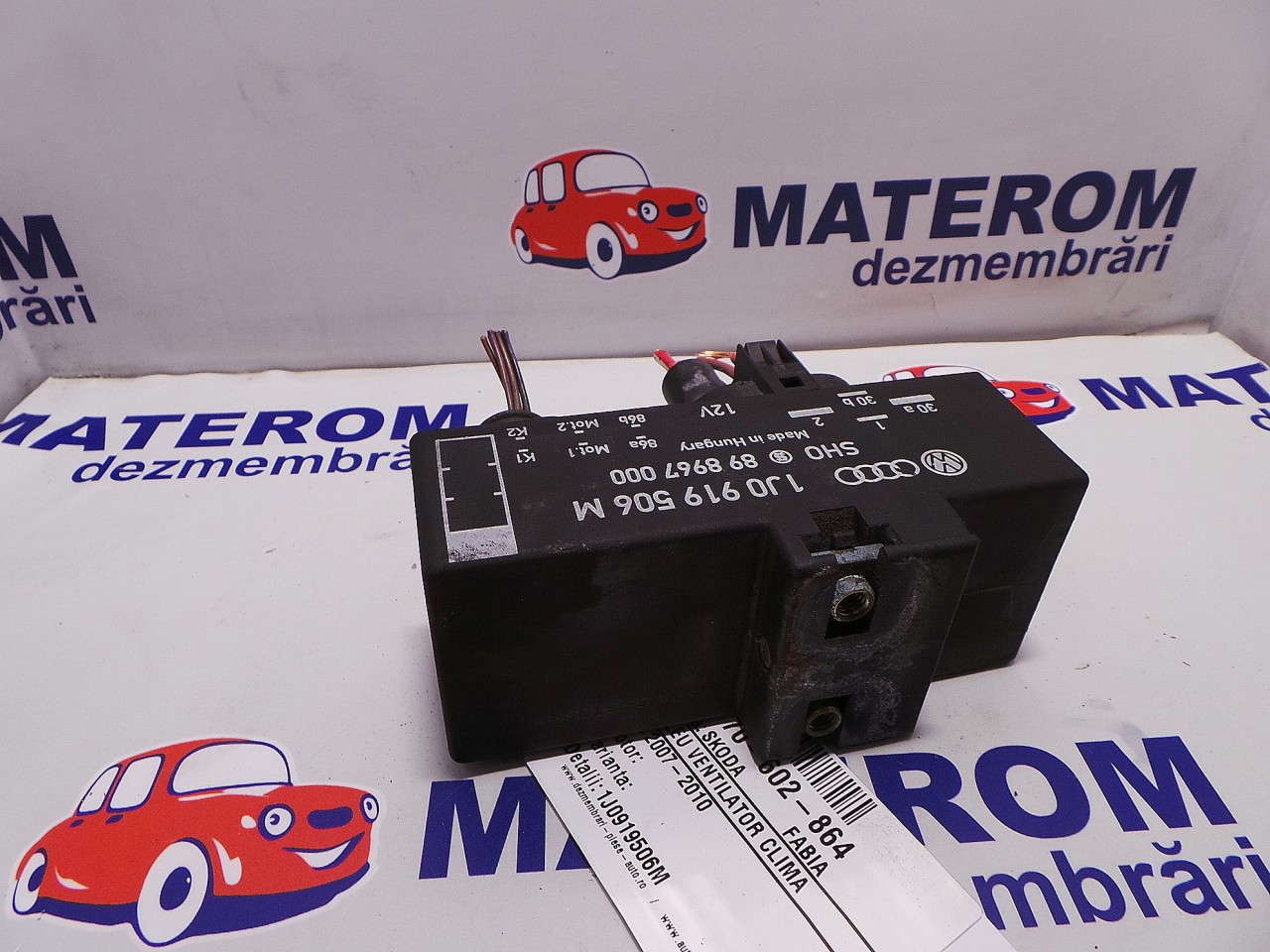 RELEU VENTILATOR CLIMA SKODA FABIA - - (2007 2010)