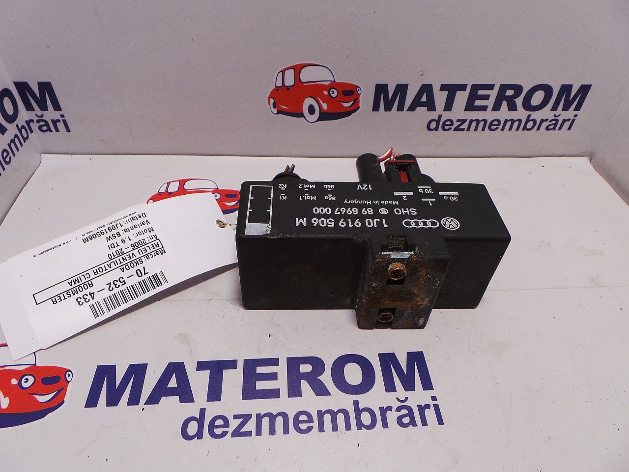 RELEU VENTILATOR CLIMA SKODA ROOMSTER 1.9 TDI - (2006 2010)