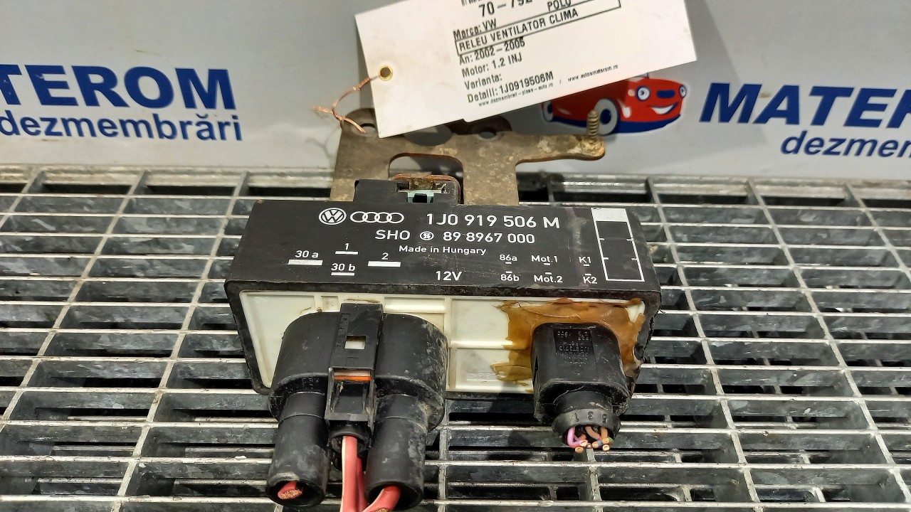 RELEU VENTILATOR CLIMA VW POLO 1.2 INJ - (2002 2005)