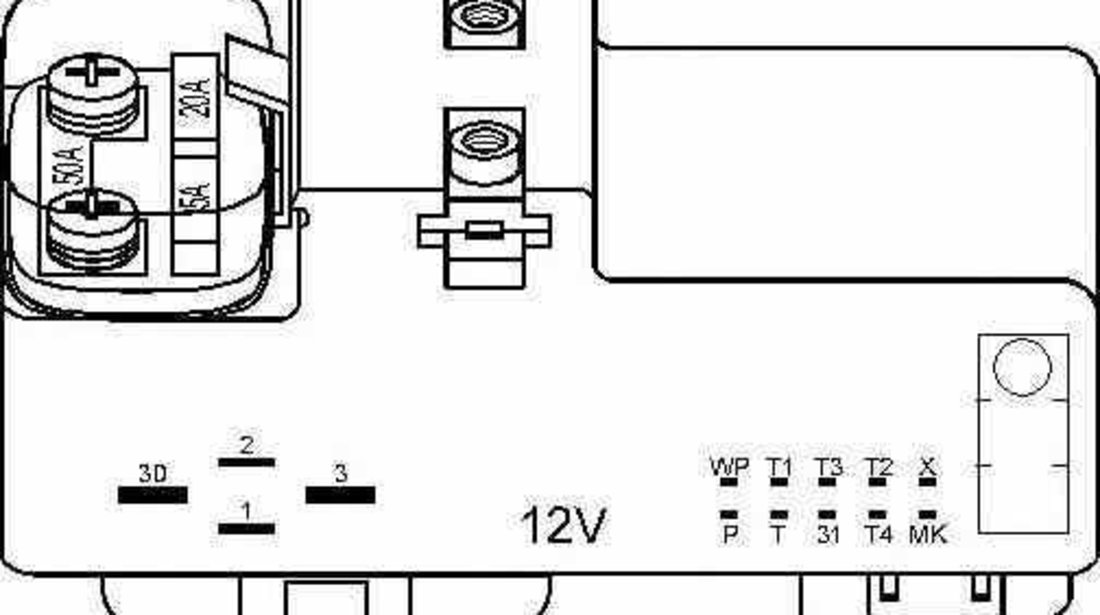 Releu ventilator radiator SEAT ALHAMBRA 7V8 7V9 TOPRAN 110 826