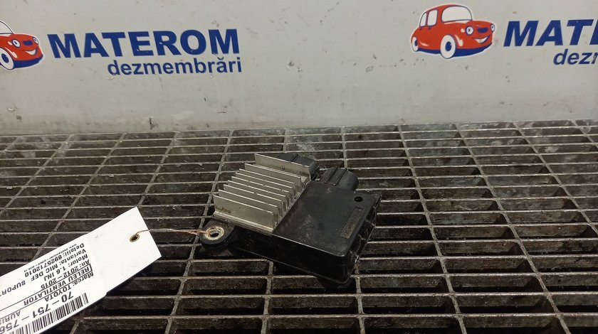 RELEU VENTILATOR TOYOTA AURIS AURIS 1.6 INJ - (2012 2015)