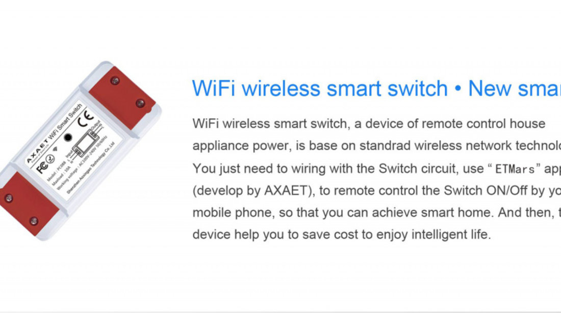 Releu Wireless 10A (Wifi Smart Switch)
