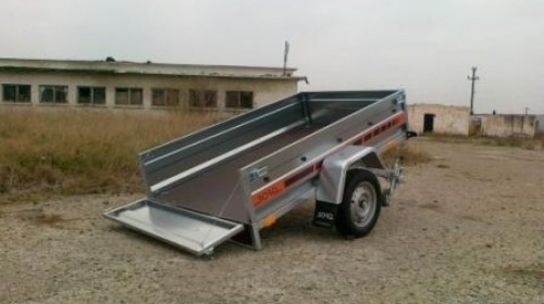 Remorca auto 750 kg Boro Agro basculabil 205x122 cm