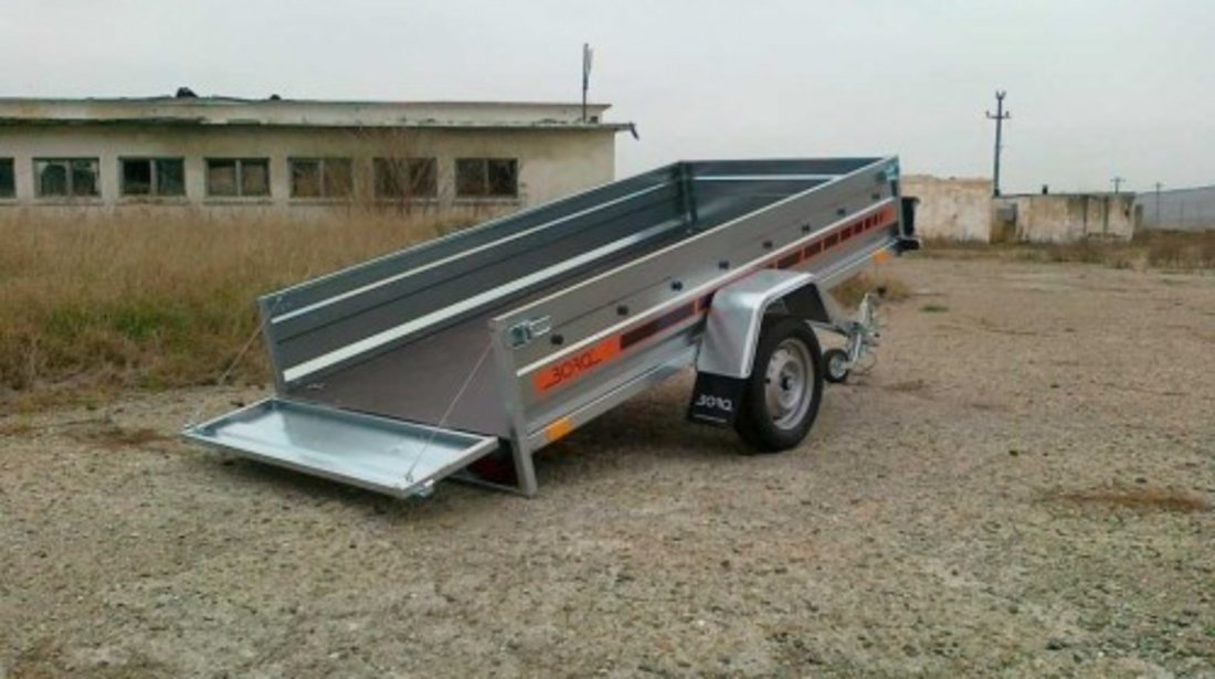 Remorca auto 750 kg Boro Agro basculabil 265x132 cm