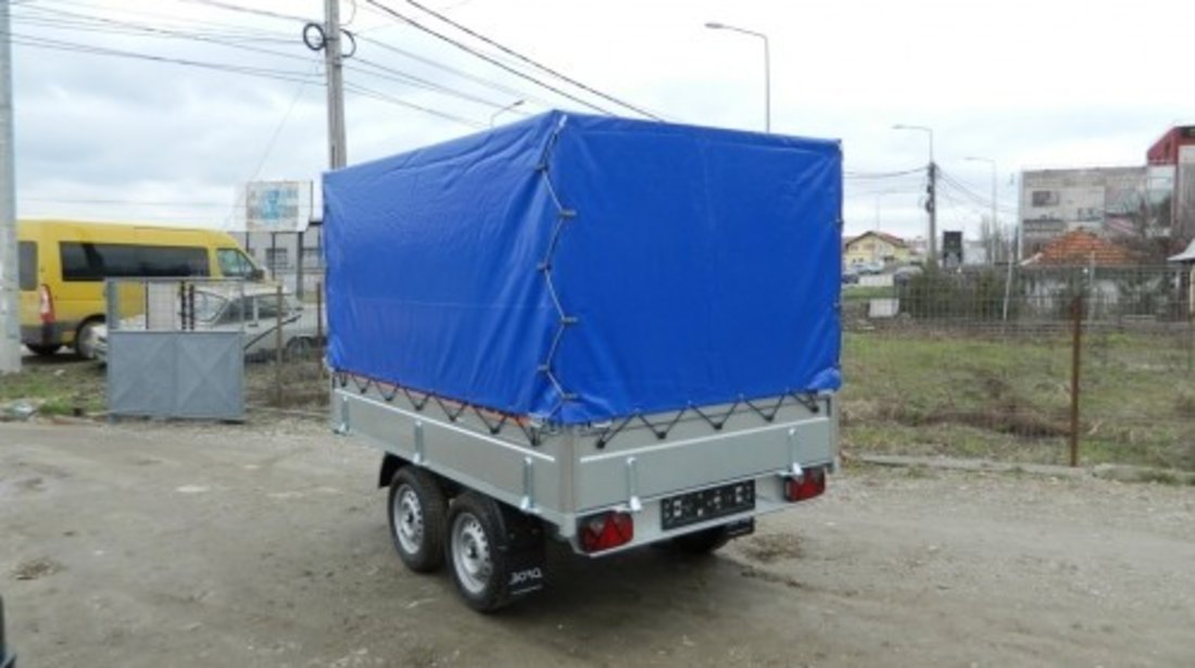 Remorca auto 750 kg Boro BH punte tandem, dimensiune 300X150 cm