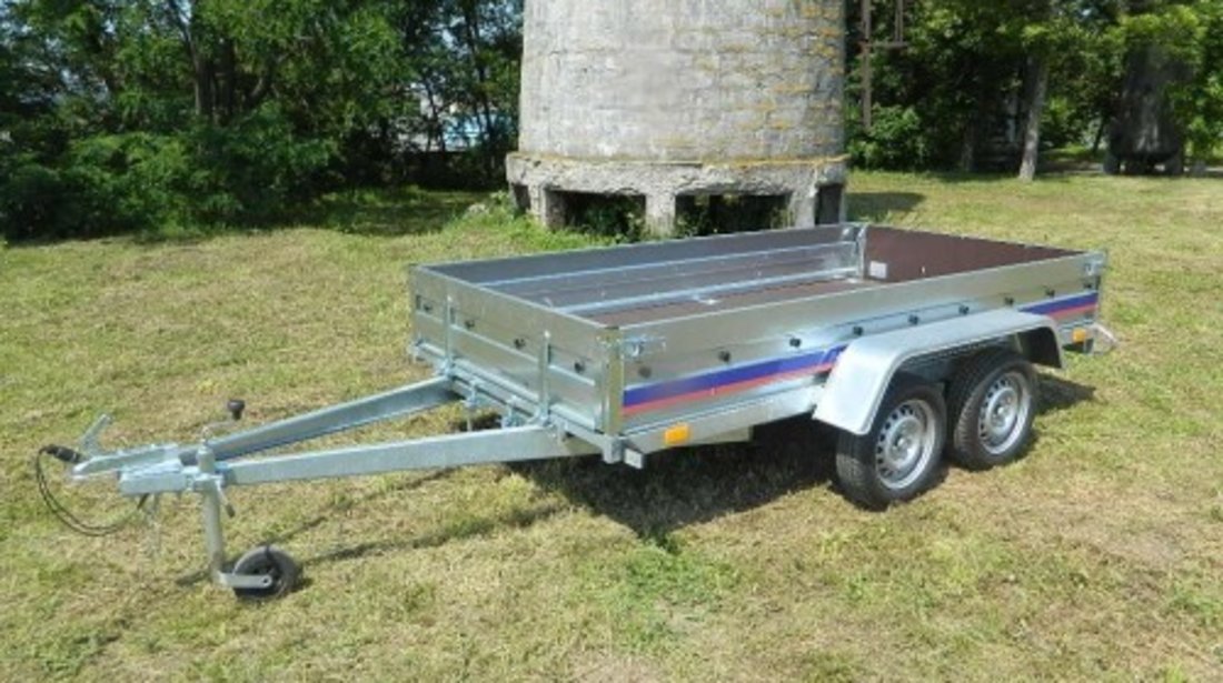 Remorca auto 750 kg Niewiadow punte tandem, dimensiune 304x150 cm