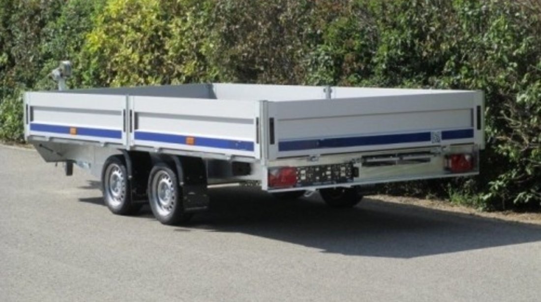 Remorca platforma transport auto Boro Atlas 2700Kg, dimensiune 500x200 cm