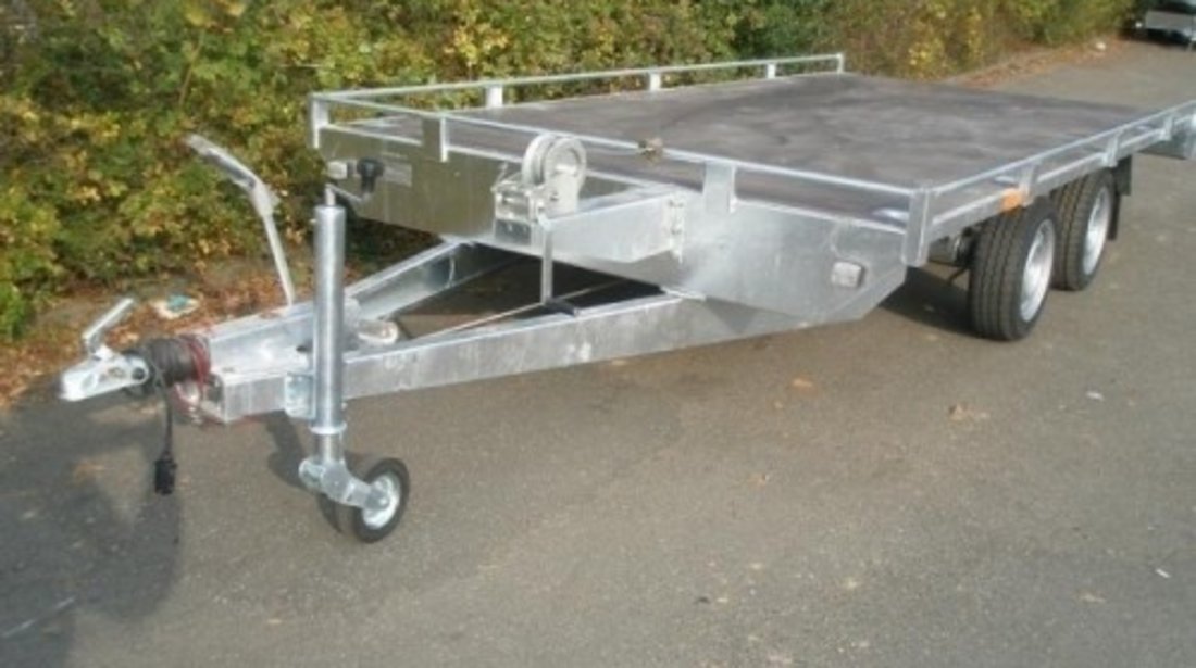 Remorca platforma transport auto Boro Atlas 2700Kg, dimensiune 500x200 cm