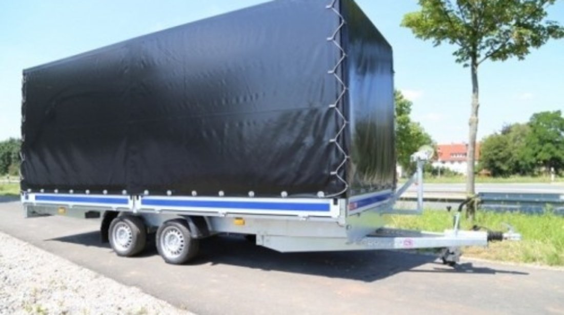 Remorca platforma transport auto Boro Atlas 2700Kg, dimensiune 500x200 cm