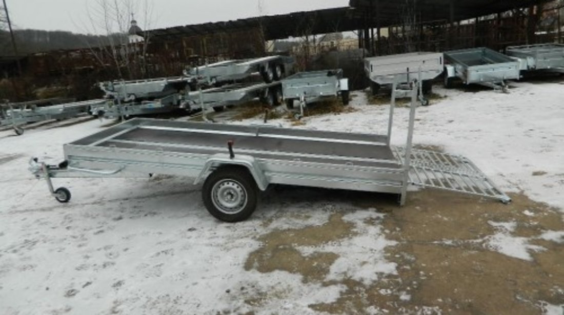 Remorca Transport Snowmobile Boro 750Kg cu dimensiune utila de 3400 x 1500 x 200  mm,