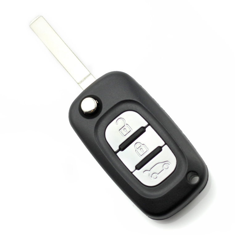 Renault - Carcasa tip cheie briceag cu 3 butoane CC233
