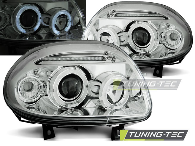 RENAULT CLIO II 09.98-05.01 ANGEL EYES Crom look