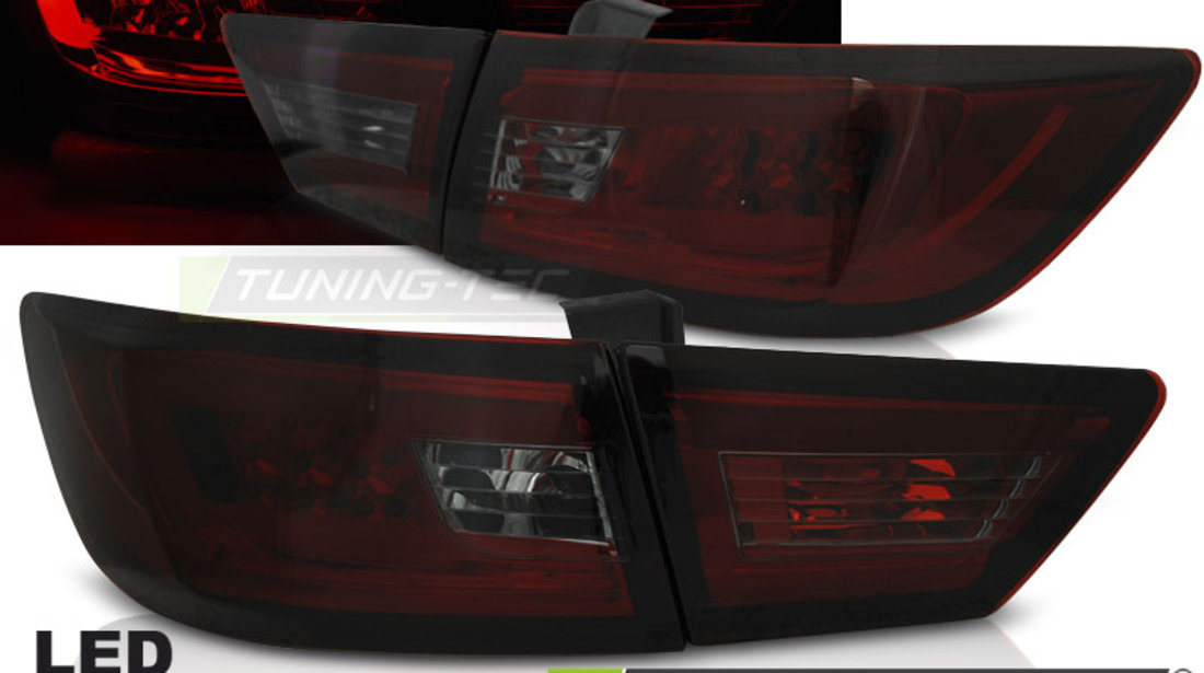 RENAULT CLIO IV 13-16 HATCHBACK LED BAR ROSU SMOKE