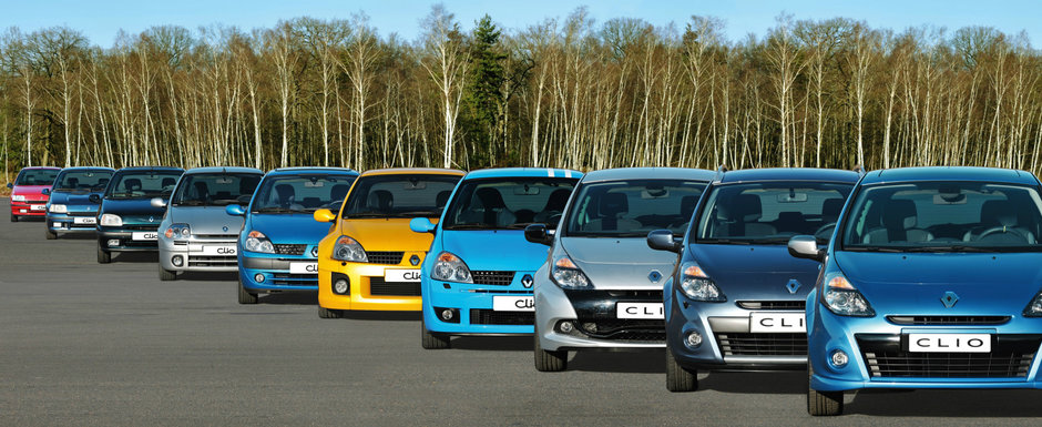 Renault Clio, subcompacta care a cucerit lumea, sarbatoreste 30 de ani de la debut Renault Clio, subcompacta care a cucerit lumea, sarbatoreste 30 de ani de la debut
