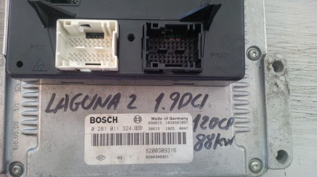 renault laguna 2 1.9dci 88kw 8200309316 BOSCH 0281011324