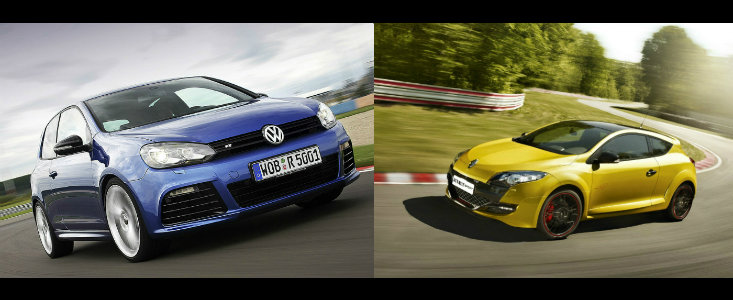 Renault Megane RS Trophy versus Volkswagen Golf R Renault Megane RS Trophy versus Volkswagen Golf R