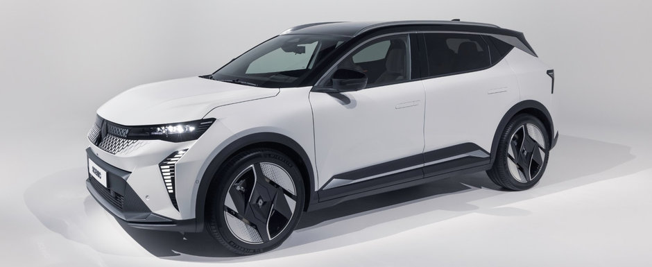 Renault s-a razgandit si anunta oficial lansarea unui nou Scenic. Cea de-a cincea generatie a celebrului monovolum francez cu motoare pe benzina si motorina revine sub forma unui SUV cu propulsie 100% electrica. Cat costa