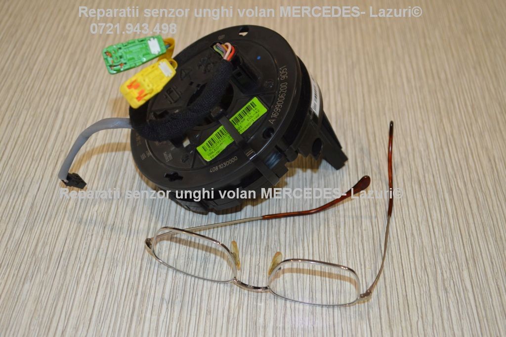 Repar senzor unghi volan MRM Mercedes A Class W169 W176 reparatie spirala airbag