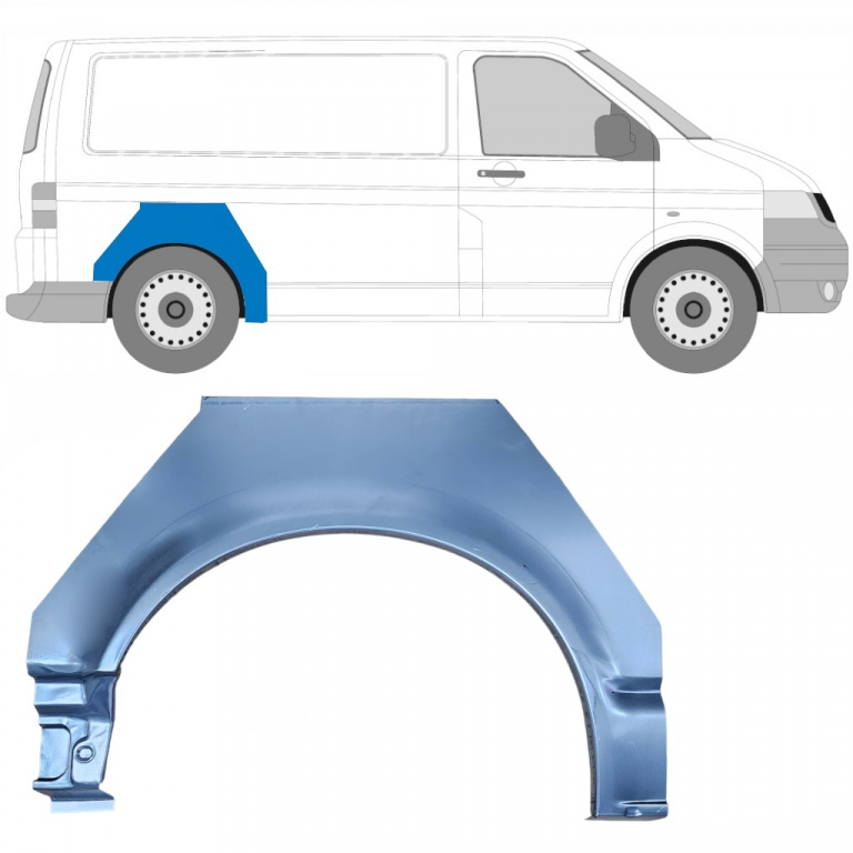 Reparatie Aripa Spate Dreapta Am Volkswagen Transporter T5 2003-2015 9568592