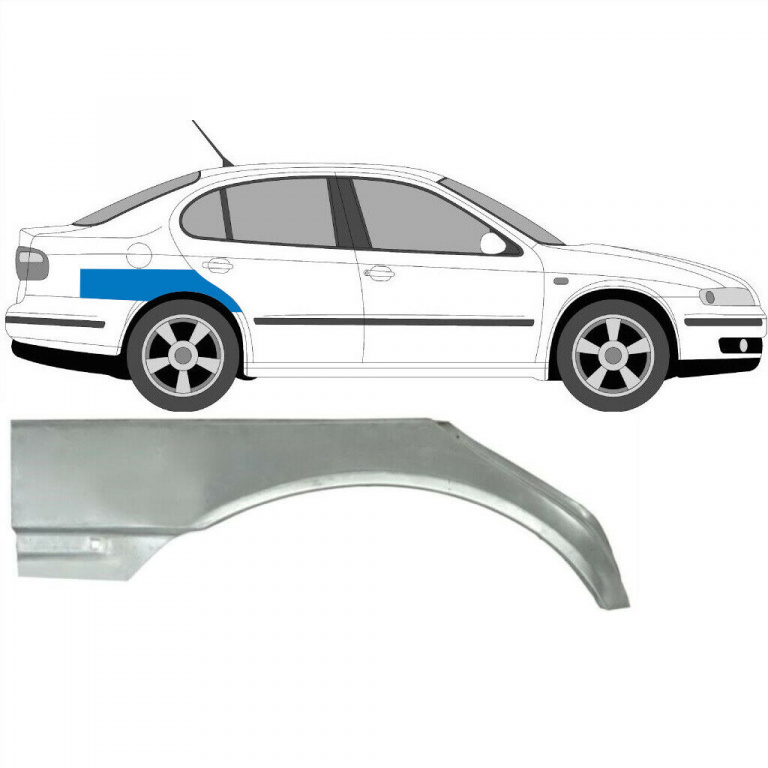 Reparatie Aripa Spate Dreapta Blic Seat Toledo 2 1M2 1998-2006 6504-03-6616582P