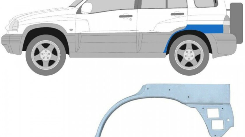 Reparatie Aripa Spate Stanga Blic Suzuki Grand Vitara 1 1997-2005 6504-03-6824581P