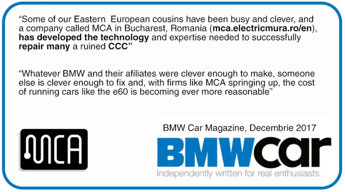 Reparatii CCC BMW iDrive | BMW E6x, E7x, E8x, E9x | Garantie 1 an