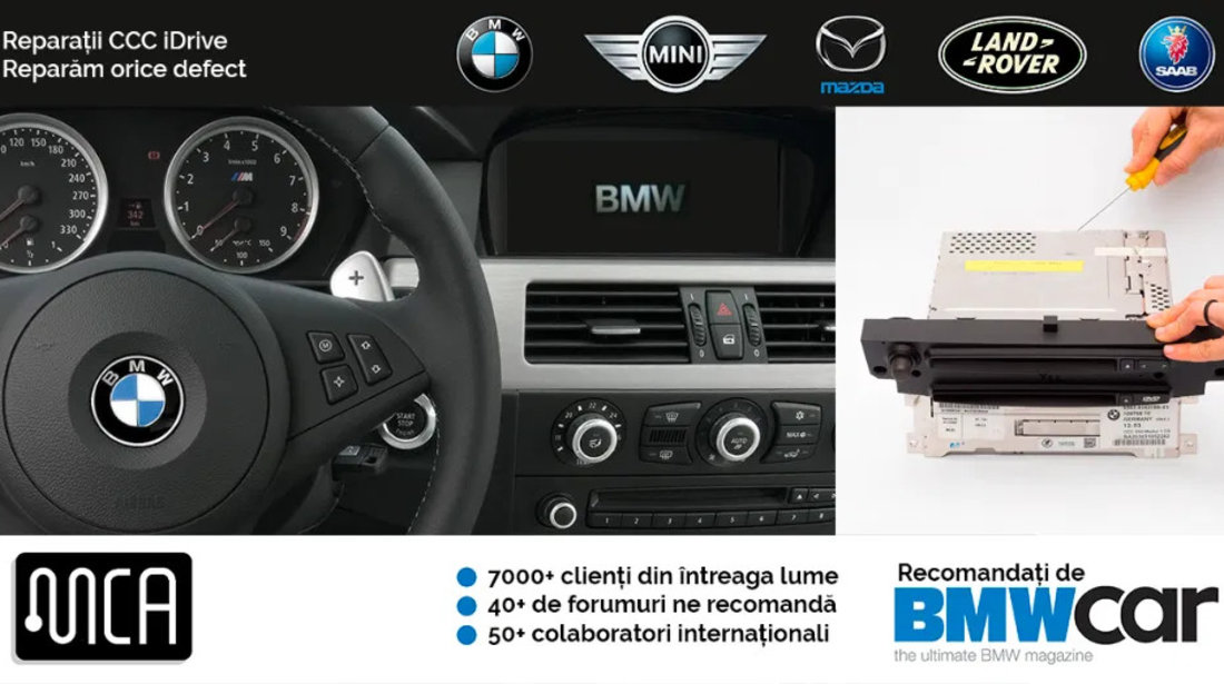 Reparatii CCC BMW iDrive | BMW E6x, E7x, E8x, E9x | Garantie 1 an