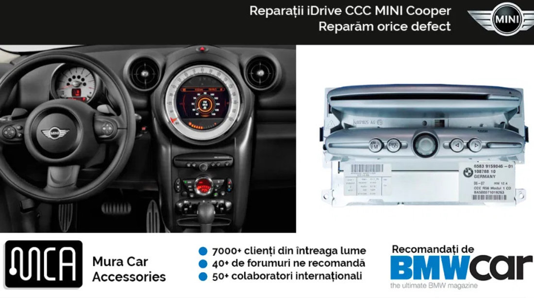 Reparatii navigatii iDrive CCC pentru Mini Cooper | 1 an garantie