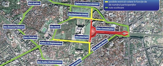 Restrictii de trafic cu ocazia concertului Iris de pe 22 iunie